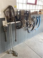 Lot of Frame machine hook and chain attachments