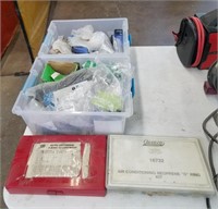 Lot of O-Ring sets and 2 totes of fasteners