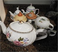 Tea pots to include 4 Lenox tea pots etc.