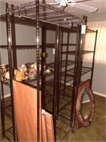 Shelving unit lot to include One 5 tier black