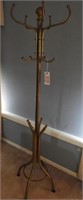 Brass coat rack 72"