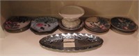Lenox lot to include Bird plates, dish stand,