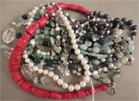 925 lot of beaded necklaces