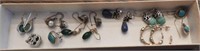 Lot of 925 stones/beaded earrings