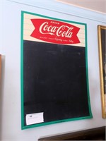 Coca-Cola Metal Advertising Chalk Sign