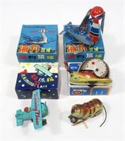 Lot: Tin Wind-up Toys with original boxes - 5 pcs.