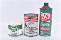 Lot of Old Cans Quaker State PACO