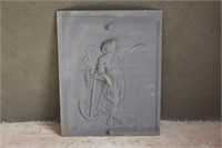 Metal Fireplace Cover Embossed