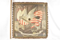 U.S. Trapunto Banner with Naval Symbols