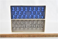 2 Sets of Toy Soldiers, plastic