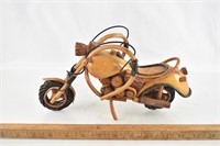 Wooden Motorcycle Art