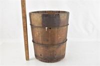 Old Bucket Measuring Container Wooden