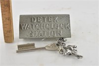 Detex Watchclock Station with Key