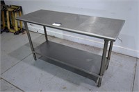 S/S 2-tier Prep Table (60"x24"x36"H)