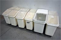 Poly Bins on Casters (13"x29"x29") w/ Covers