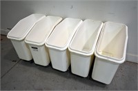 Poly Bins on Casters (13"x29"x29") w/o Covers
