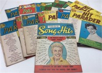 Vintage Hit Parader Magazines  1950s