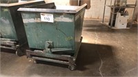 Forkllift Tip over Dumpster