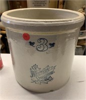 3 Gallon Western Stoneware Co. Crock