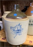 One Gallon Western Stoneware Crock