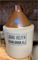 John Helfen One Gallon Crock Jug