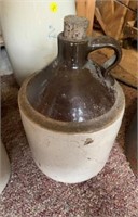 Brown & White Crock Jug