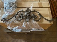 6 pieces of wrought iron metal scroll from Mobel