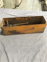 Metal box w/ assorted old hammers