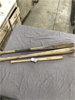 Assorted wood bats