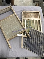 Pair of washboards, rough