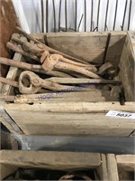 Wood box w/ asst. pliers
