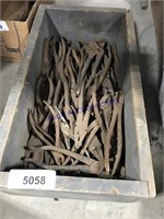 wood box with assort. pliers