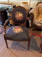 Antique Mahogany Parlor Chair