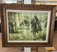 Signed Western Print