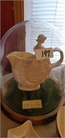 Lenox Walter Scott shell vase pitcher & display
