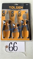 TOLSEN THREE PIECE PLIERS SET