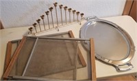 Candle Holder, Large Tray & 2 Expanding Screeens