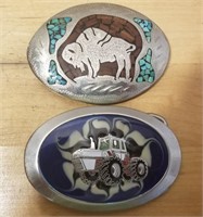 Two Collectible Belt Buckles