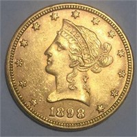 1898 Gold $10 Liberty