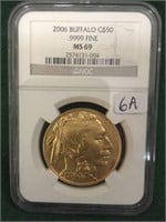 2006 Gold $50 Buffalo