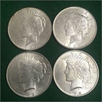 4- 1922 Silver Peace Dollars