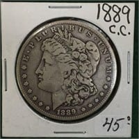 1889-CC Silver Morgan Dollar