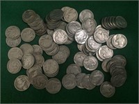80- Buffalo Nickels, Various Dates