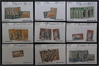 Barbados Stamps hundreds on dealer cards Mint & Us