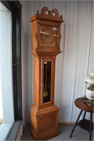 Oak Grandfather Clock (18" x 12" x 88") |*SR D9