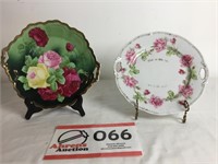 Two 10" plates  Royal Vienna & Victoria Austria