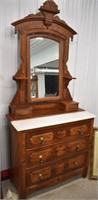 Victorian Chest of Drawers w/ Mirrors, Glove