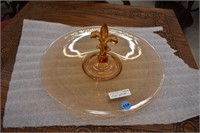Antique Fostoria Glass Cake Plate w/ Handle |*SR