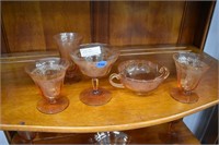 (4) Antique Fostoria Glass Misc. Glasses &
