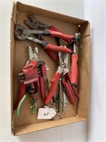 Flat of assorted Hand Tools